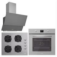 Luno L501S04 - L501S04 - 3481.6.147.03 3'lü Gri Ankastre Set
