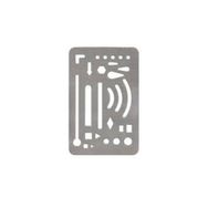 Lutart 190933 N:St-5 85x55 mm Metal Silgi Şablonu