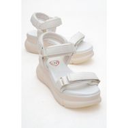 Luvi 4760 Beyaz Kadın Sandalet