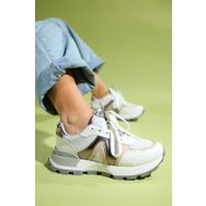 LuviShoes 210-20121 CALM Beyaz Platin Kadın Spor Ayakkabı