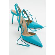 LuviShoes Bonje Mavi Kadın Topuklu Ayakkabı