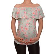 LuvmaBelly Maternity 2514 Kayık Yaka Hamile Bluzu