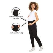 LuvmaBelly MYRA8600 Siyah Örme Hamile Eşofman Altı