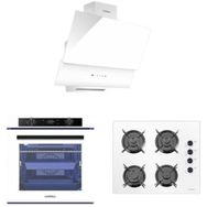 Luxell A68 SGF3 - OC88 - DA6-835 88 lt Platinum Beyaz 3'lü Ankastre Set