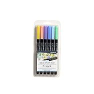 Lyra Graduate Aqua Pastel Tonlu 6lı Set Çift Taraflı Kalem