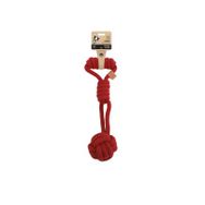 M-Pets Çekmeli Örgü Top 36x9 cm Kırmızı Köpek Oyuncağı
