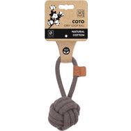M-Pets Coto Grey Loop Ball 6.50 cm Çekmeli Örgü Top Köpekler İçin Oyuncak