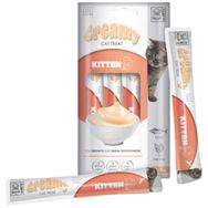 M-Pets Creamy Fonksiyonel Kitten Ton Balıklı ve Tavuklu Krema 4x15 gr Yavru Kedi Ödülü