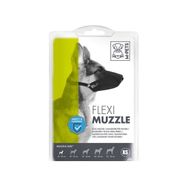 M-Pets Flexi Siyah XS Ayarlanabilir Bez Köpek Ağızlığı