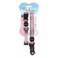 M-Pets Gentle M Pembe Köpek Boyun Tasması ve Gezdirme Kayışı Seti