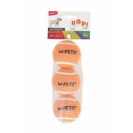 M-Pets Hop Tenis Topu 6.4 cm 3'lü Turuncu Köpek Oyuncağı