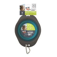 M-Pets Katlanır Silikon 420 ml Mavi Kedi ve Köpekler İçin Mama ve Su Kabı