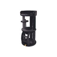 M-Pets Panther Premium Suite 62x62x130 cm Siyah Kedi Tırmalama Ağacı