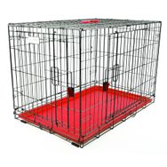 M-Pets Voyager 2 Kapılı 122x76x84 cm XXL Kırmızı Köpek Kafesi