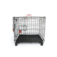 M-Pets Voyager Tekerlekli 2 Kapılı 106x71x76 cm XL Siyah Köpek Kafesi