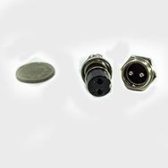 M16 2 Pin Dişi Konnektör