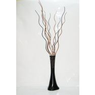 M3Decorium Desenli Siyah 5 Adet Siyah 5adet Kahve Dal 60cm Vazo