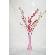 M3Decorium Pembe İşlemeli Bahar Dalları 40cm Vazo