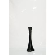 M3Decorium Siyah İşlemeli Delikli Desenli Uzun 60cm Vazo