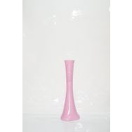 M3Decorium Uzun Desenli İşlemeli Pudra Pembe Fil Ayağı Köşesu 60cm Vazo