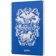 Mabbels DFT-388449 Harry Potter Expecto Mavi 80 Yaprak 17x24 cm Spiralli Defter