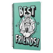 Mabbels DFT-388593 Tom and Jerry Best Friends Yeşil 80 Yaprak 17x24 cm Spiralli Defter
