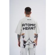 Machinist Atomic Heart Gri Baskılı Oversize Erkek T-shirt