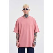 Machinist Basic Super Mercan Pamuklu Oversize Erkek T-shirt
