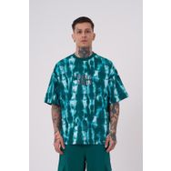 Machinist Batic Baskılı Petrol Yeşili Oversize Erkek T-shirt