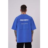 Machinist Be Bold Be You Açık Mavi Spotted Yıkmalı Oversize Erkek T-shirt