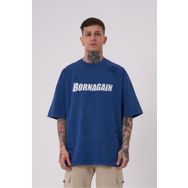 Machinist Born Again Baskılı Açık İndigo Yıkamalı Erkek T-shirt
