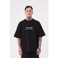 Machinist High Hope Baskılı Siyah Oversize Erkek T-shirt