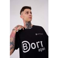 Machinist Imagination Creates Baskılı Siyah Oversize Erkek T-shirt
