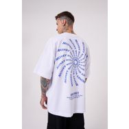 Machinist Money Roles Baskılı Beyaz Oversize Erkek T-shirt