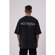 Machinist No Pouses Baskılı Asphalt Cloudy Oversize Erkek T-shirt