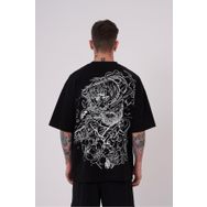 Machinist Premium Aristotales High Siyah Baskılı Oversize Erkek T-shirt