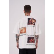 Machinist Premium Death of Socrates Ekru Oversize Erkek T-shirt