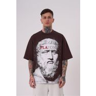 Machinist Premium Platon Kahverengi Oversize Erkek T-shirt