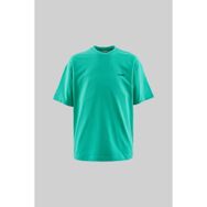 Machinist Solid Yeşil Basic Pamuklu Oversize Erkek T-shirt