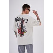 Machinist The Quandary Gri Baskılı Oversize Erkek T-shirt