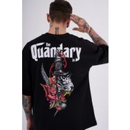 Machinist The Quandary Siyah Baskılı Oversize Erkek T-shirt