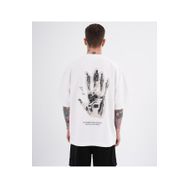 Machinist Toxic People Ekru Baskılı Oversize Erkek T-shirt