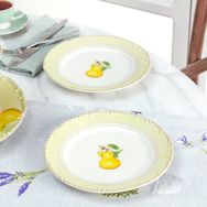 Madame Coco Armut Desenli 6'Lı Pasta Tabağı Seti
