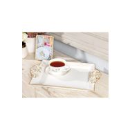 Madame Coco Barroco Soft Ekru 39x26 cm Büyük Tepsi