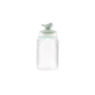 Madame Coco Kuşlu Kavanoz Silindir - Mint Yeşili - 1300 ml