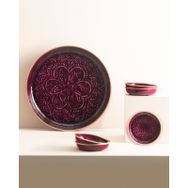 Madame Coco Rosalie 6 Parça Bordo Tabak Seti