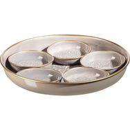 Madame Coco Rosalie 6 Parça Gri Tabak Seti