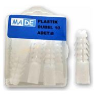 Made 10 mm 8 Adet Plastik Dübel