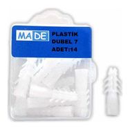 Made 7 mm 14 Adet Plastik Dübel
