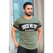 Madmext 3013 Haki Erkek T-shirt